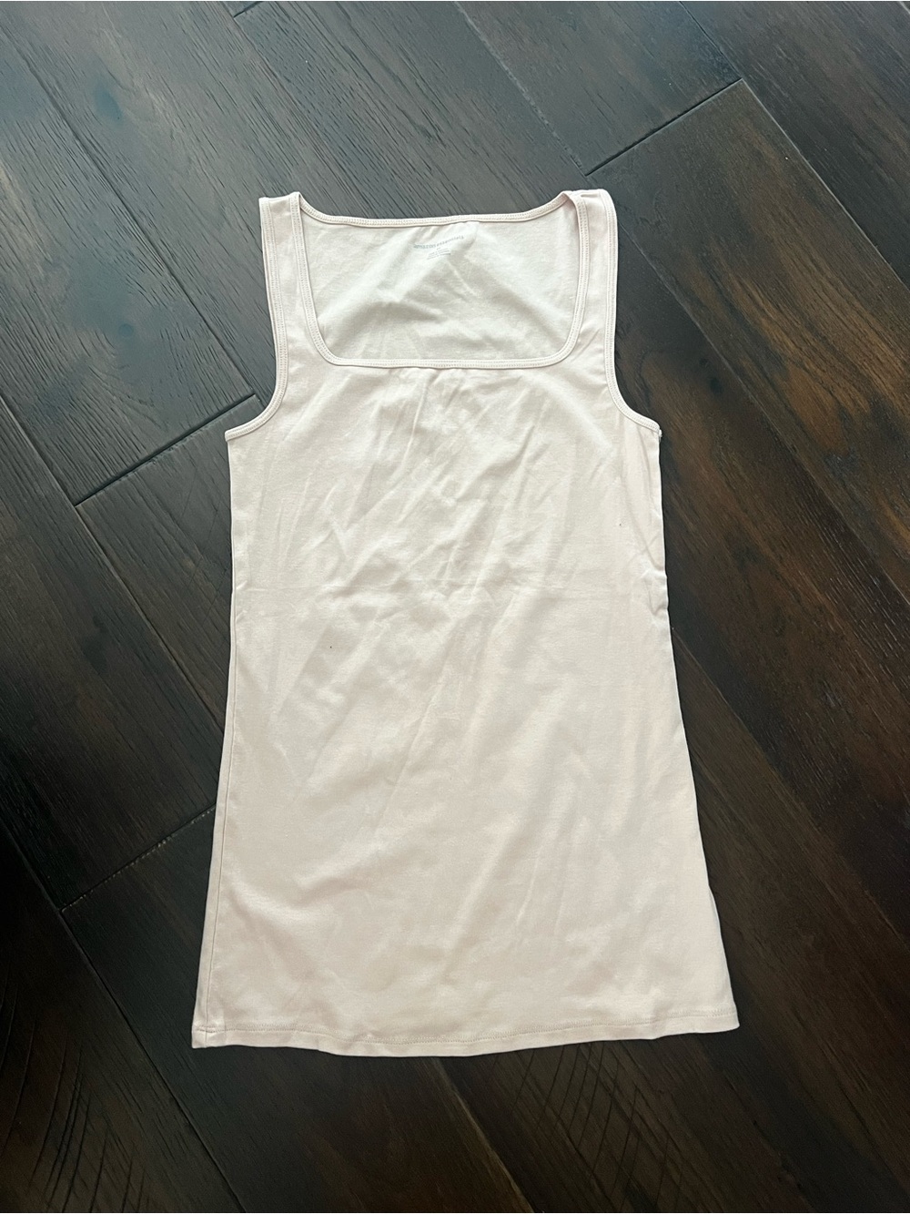 Slim fit light beige tank